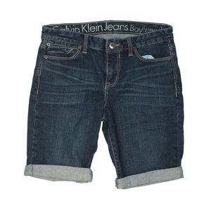 Calvin Klein Boyfriend Bermuda Cuff Denim Shorts 2